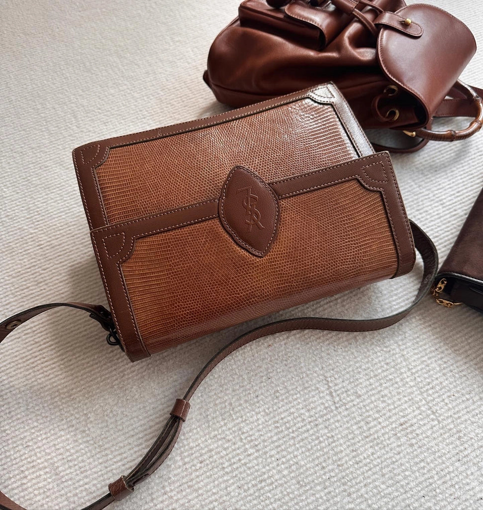 Yves Saint Laurent lizard shoulder bag 🍪