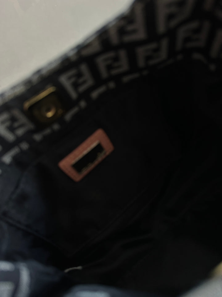 Fendi Zucca Canvas Mini Hobo 🖤🩷 | Playful Vintage Charm with a Sweet Twist