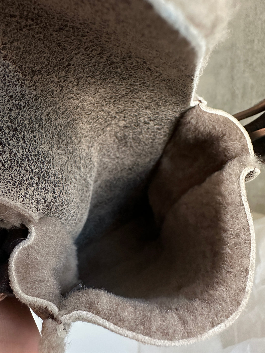 Celine Mini Shearling Triomphe Bag 🩶✨ | Cozy Luxury in the Cutest Form