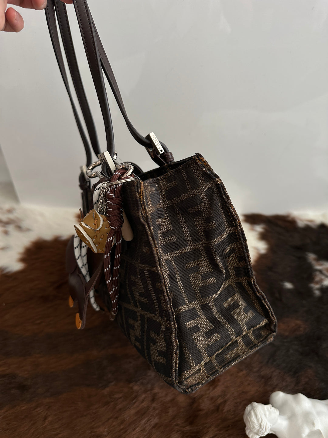 Fendi Zucca Canvas Silver Buckle Hobo 🤎 | Vintage Icon with Effortless Cool