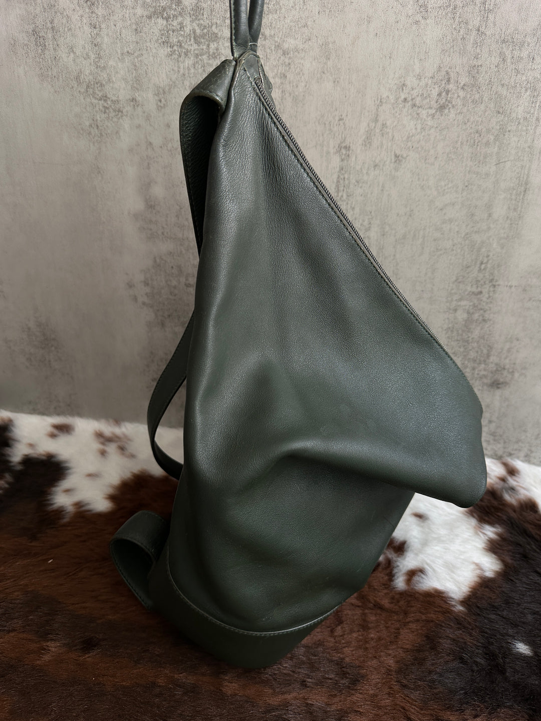 Loewe Vintage Lambskin Backpack 💚 | Soft Luxury, Effortlessly Cool