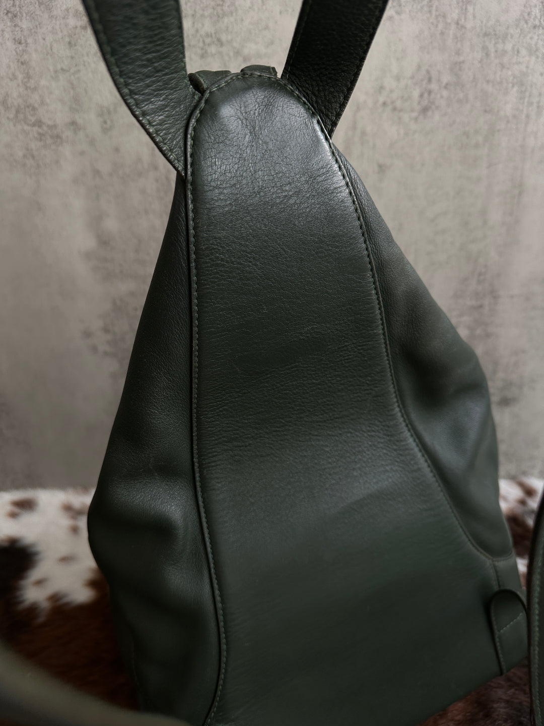 Loewe Vintage Lambskin Backpack 💚 | Soft Luxury, Effortlessly Cool