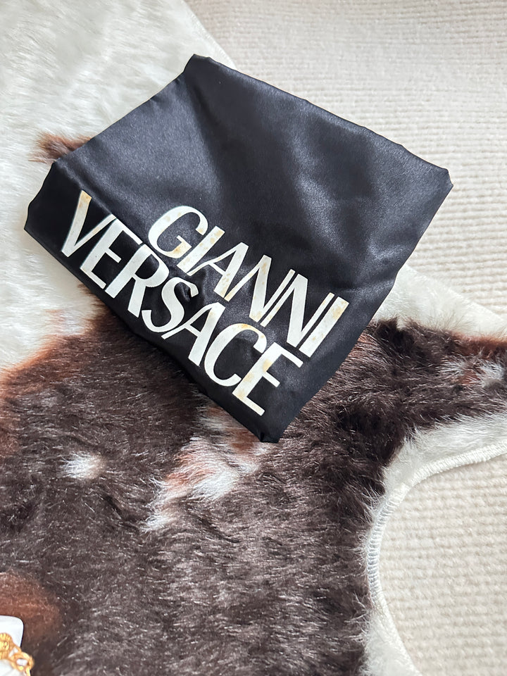 Versace Vintage “Sun God” Moonlight Box Bag 🌞✨ | Radiant Elegance from the House of Versace