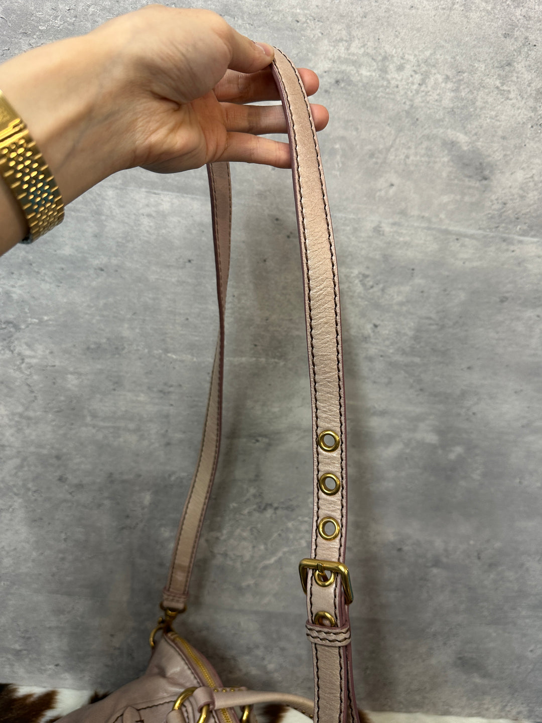 Miu Miu “Motor Bag” Small Size 💗✨ | With Original Strap & Crystal Heart Charm