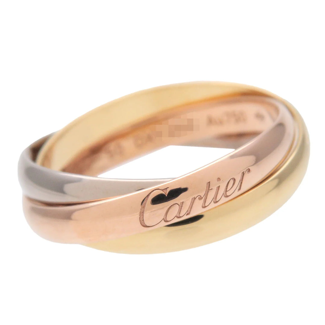 Cartier Trinity Ring SM 750YG/WG/PG #10.5 US5.5 EU50.5