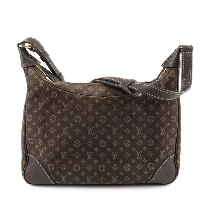 Louis Vuitton Monogram Mini Lin Boulogne Shoulder Bag Brown M95225 Used