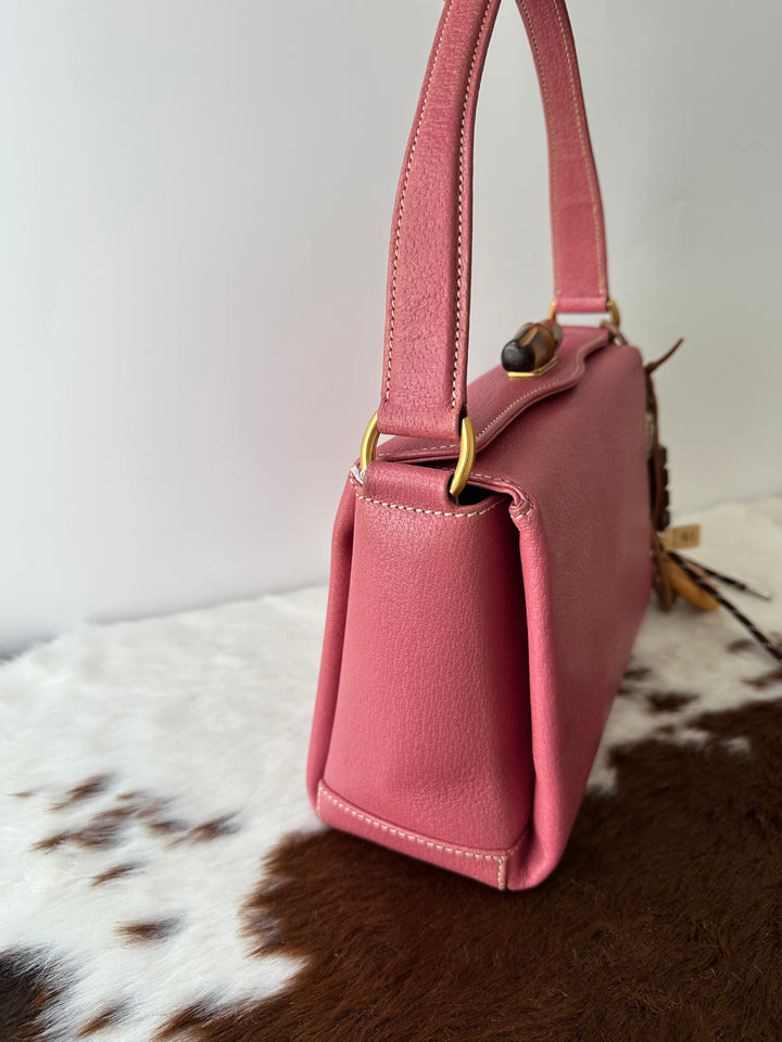 Gucci Bamboo Top Handle Bag – Pink 🌸