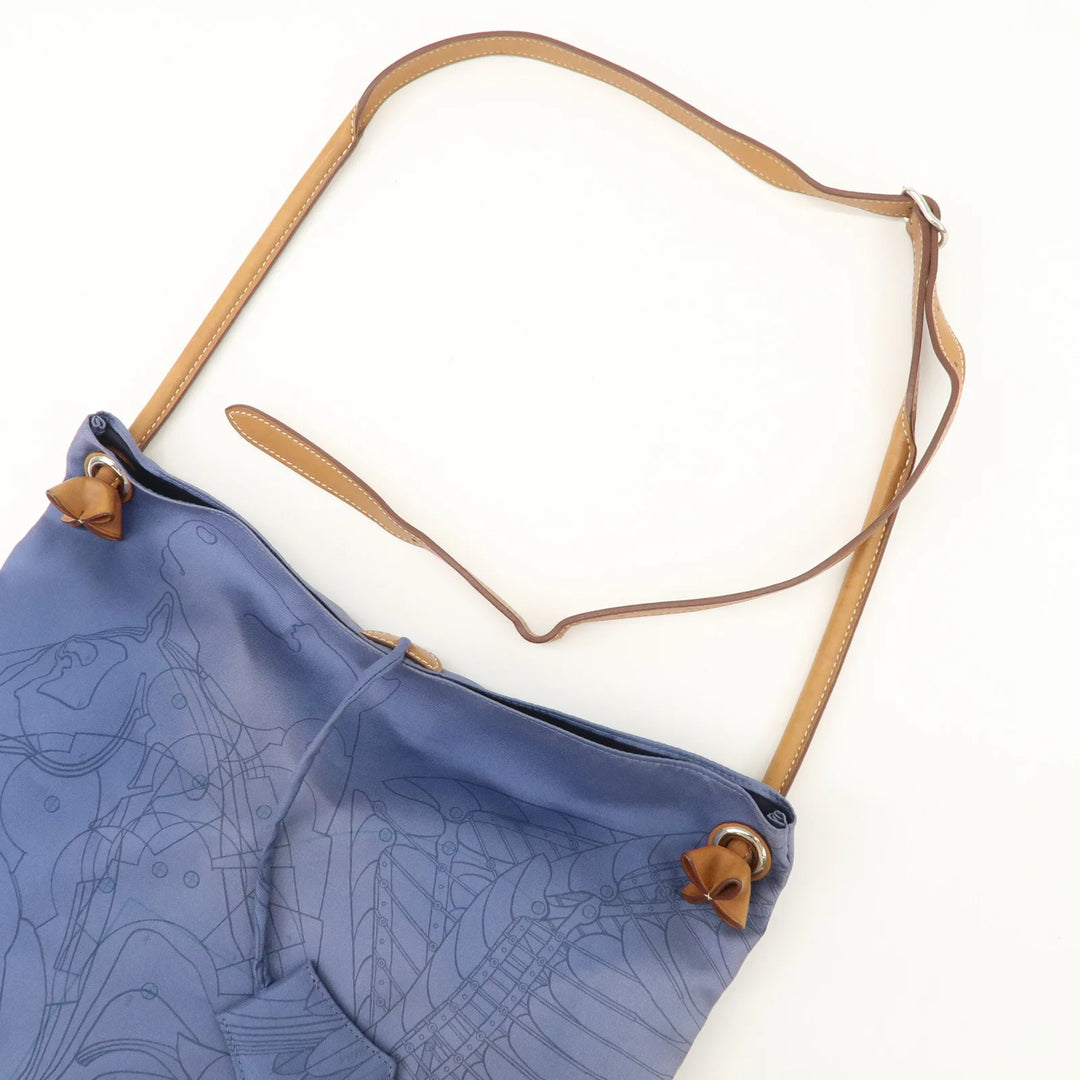 Hermes Silky City PM Silk Leather Shoulder Bag Crossbody Bag