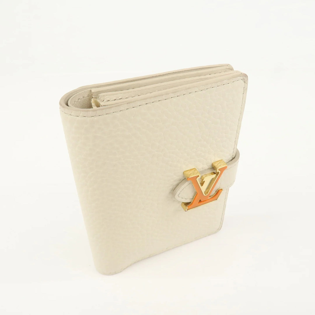 Louis Vuitton Capcines Taurillon Leather Vertical Wallet M11169