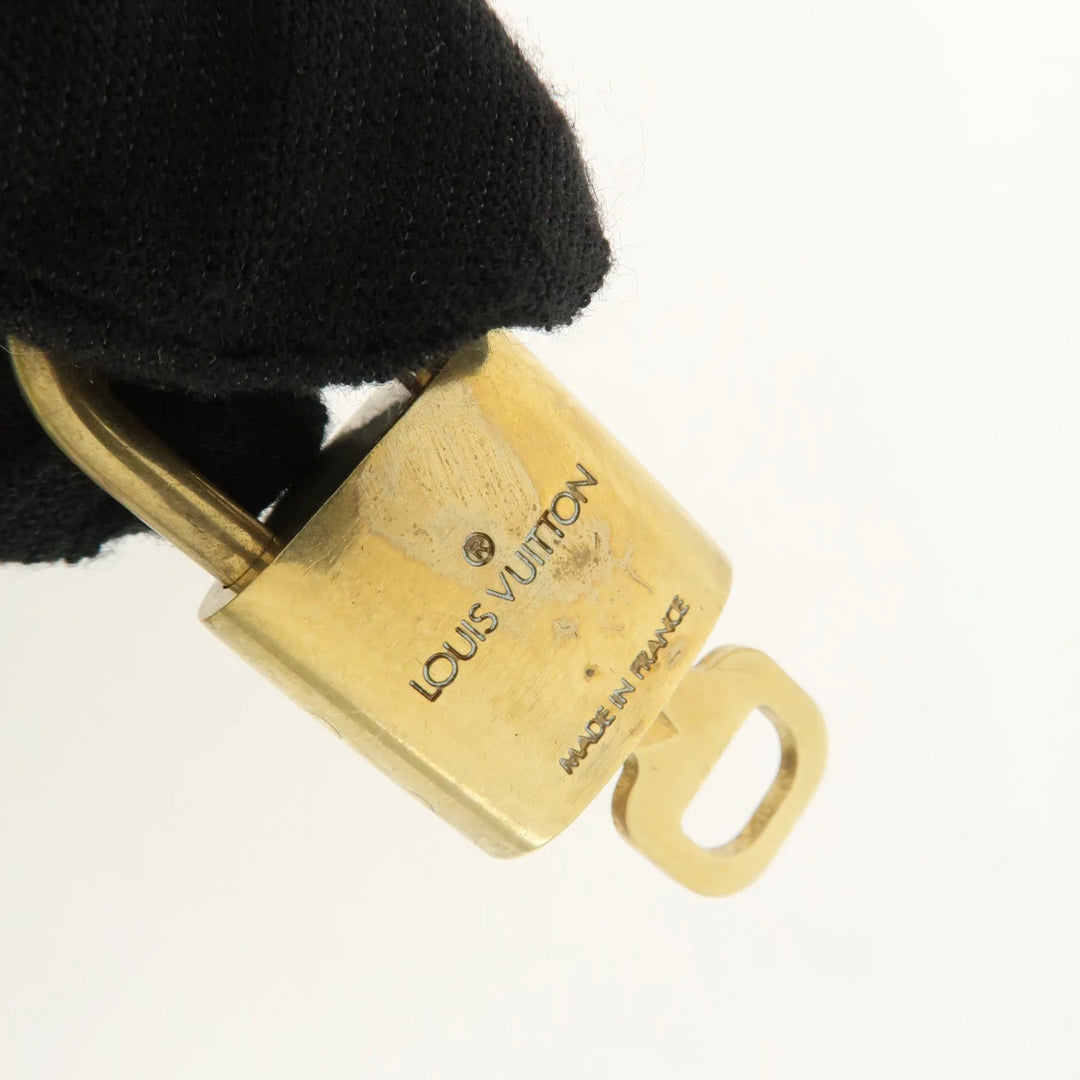 Louis Vuitton Set of 10 Lock & Key Cadena Key Lock Metal Gold Used