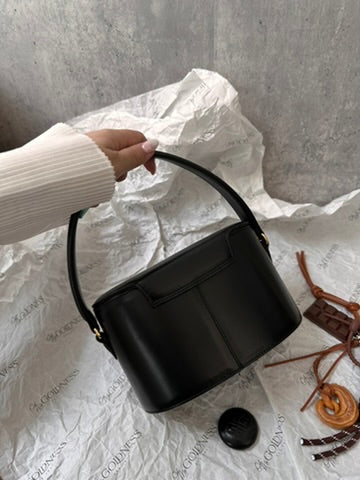 GIVENCHY Vintage Gold Emblem Leather Box Bag with Interchangeable Closure