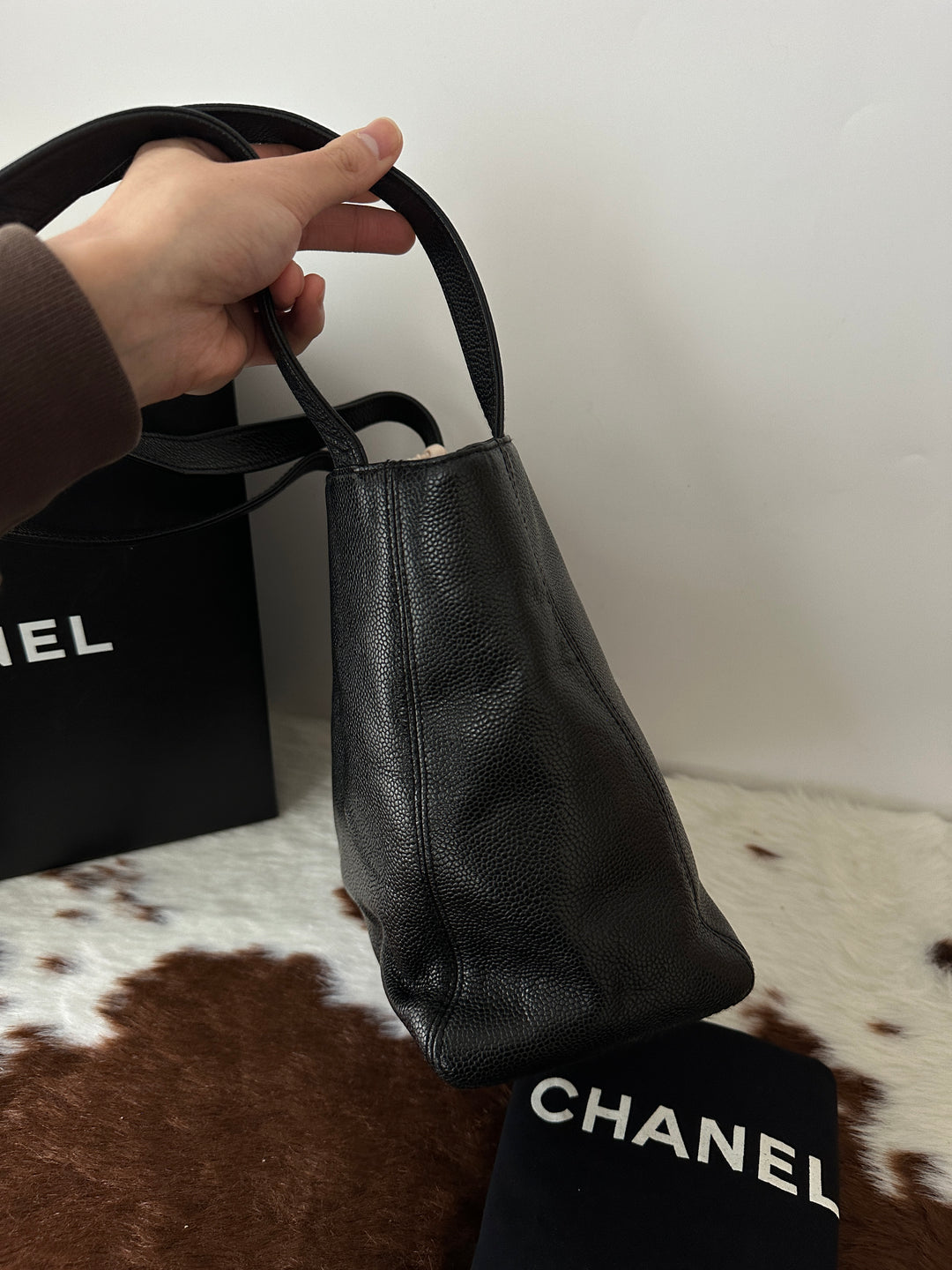 Chanel Grained Leather Shoulder Bag 🖤 (Small Size)