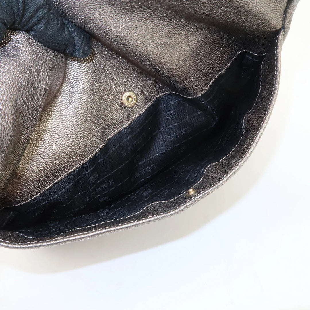 LOEWE Anagram Maia Logo Leather 2Way Bag Shoulder Bag Hand Bag Gold