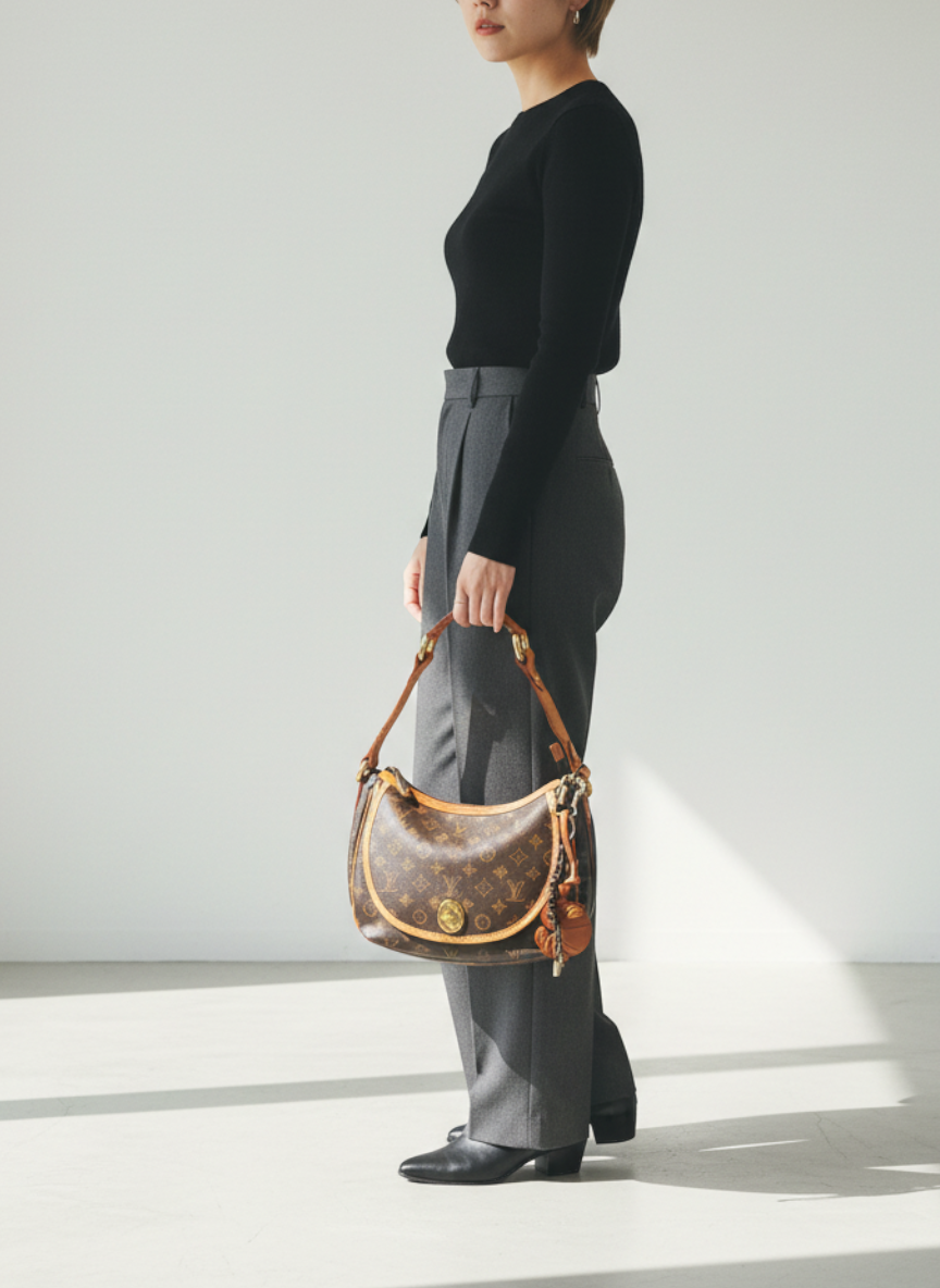 Louis Vuitton Monogram Hobo Bag 🤎✨｜Turn-Lock Flap Pocket・Classic Monogram