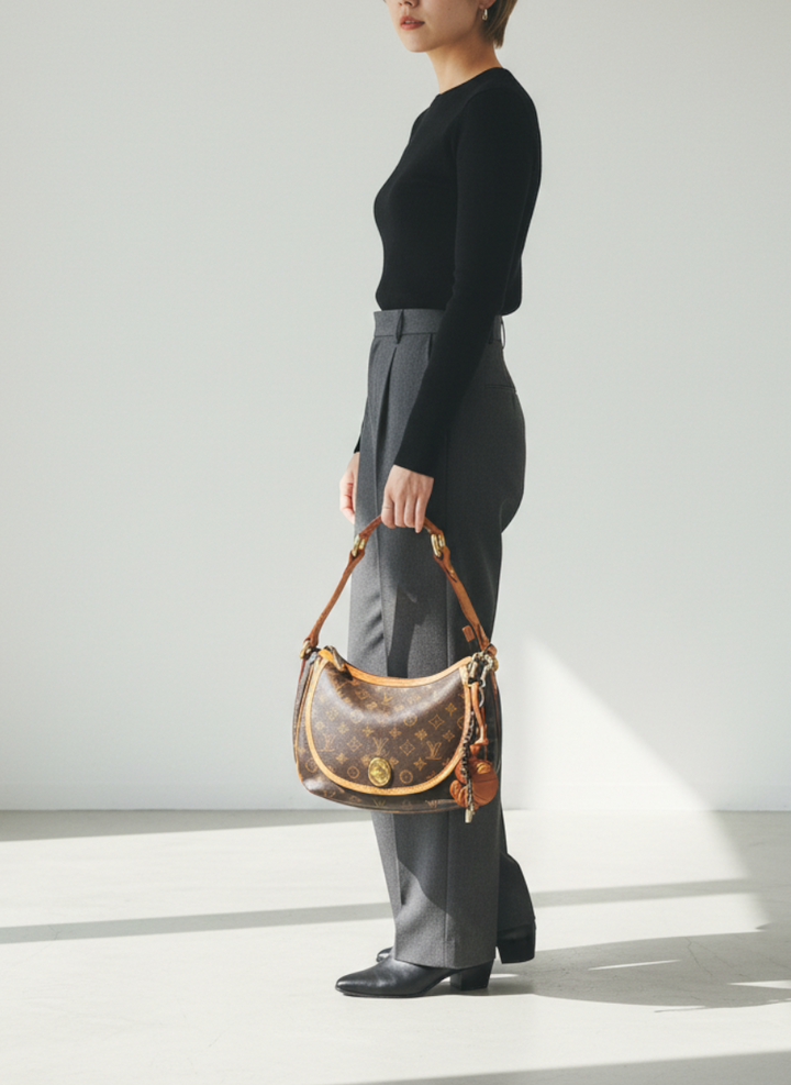 Louis Vuitton Monogram Hobo Bag 🤎✨｜Turn-Lock Flap Pocket・Classic Monogram