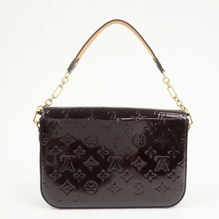 Louis Vuitton Vernis Leather Rodeo Drive Hand Bag Amarante M93598