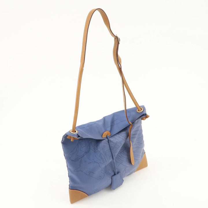 Hermes Silky City PM Silk Leather Shoulder Bag Crossbody Bag