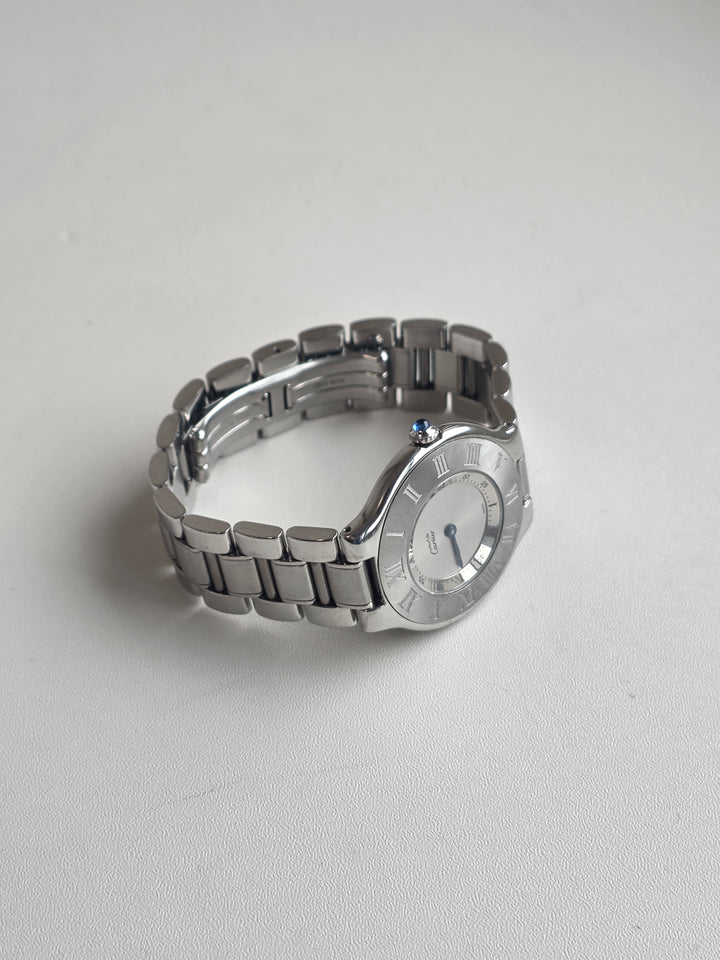 Cartier Must 21 Watch ✨｜Engraved Roman Bezel × Classic Round Case × Iconic Cartier Design