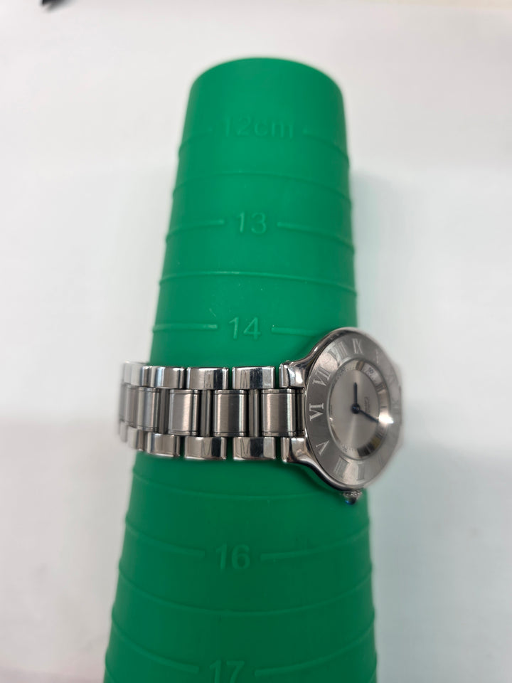 Cartier Must 21 Watch ✨｜Engraved Roman Bezel × Classic Round Case × Iconic Cartier Design