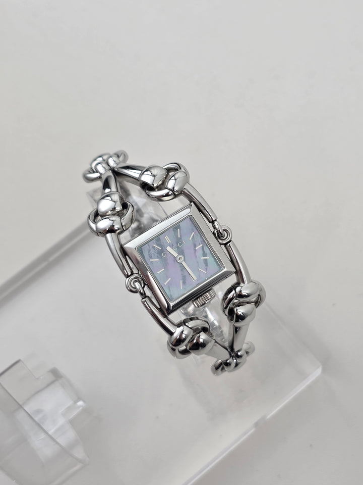 Gucci Horsebit Bracelet Watch ✨｜Signature Horsebit Links × Square Case × Elegant Vintage Design
