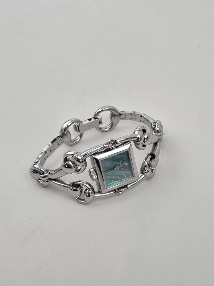 Gucci Horsebit Bracelet Watch ✨｜Signature Horsebit Links × Square Case × Elegant Vintage Design