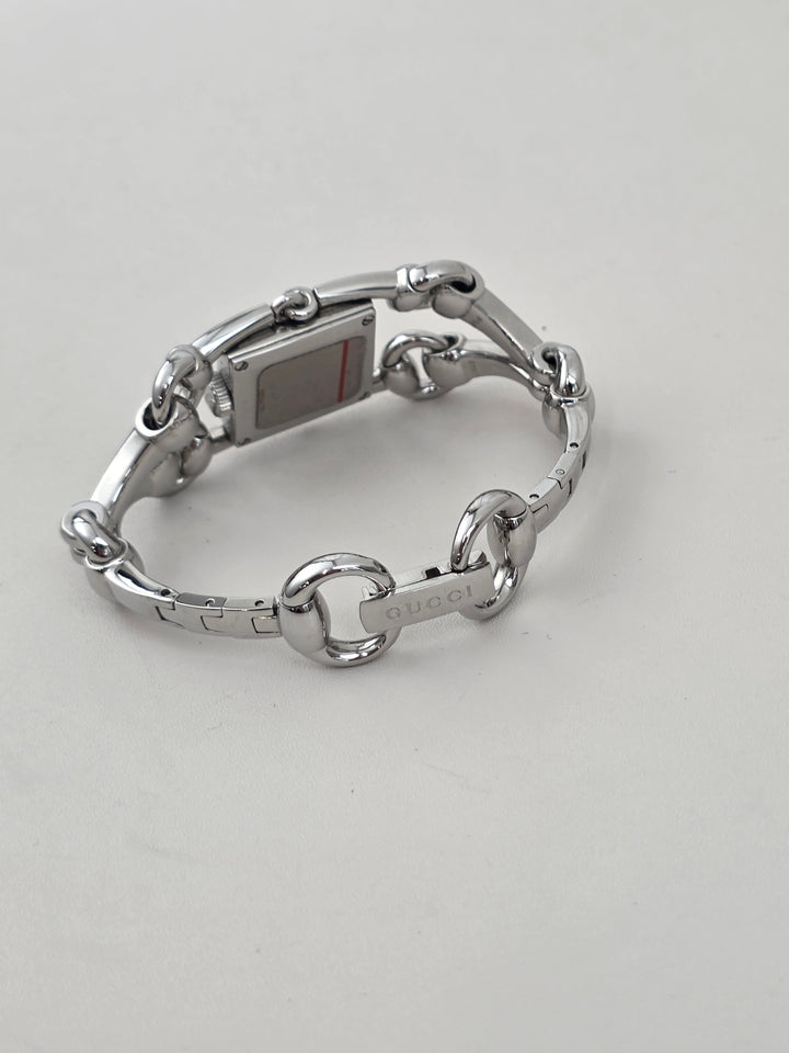 Gucci Horsebit Bracelet Watch ✨｜Signature Horsebit Links × Square Case × Elegant Vintage Design