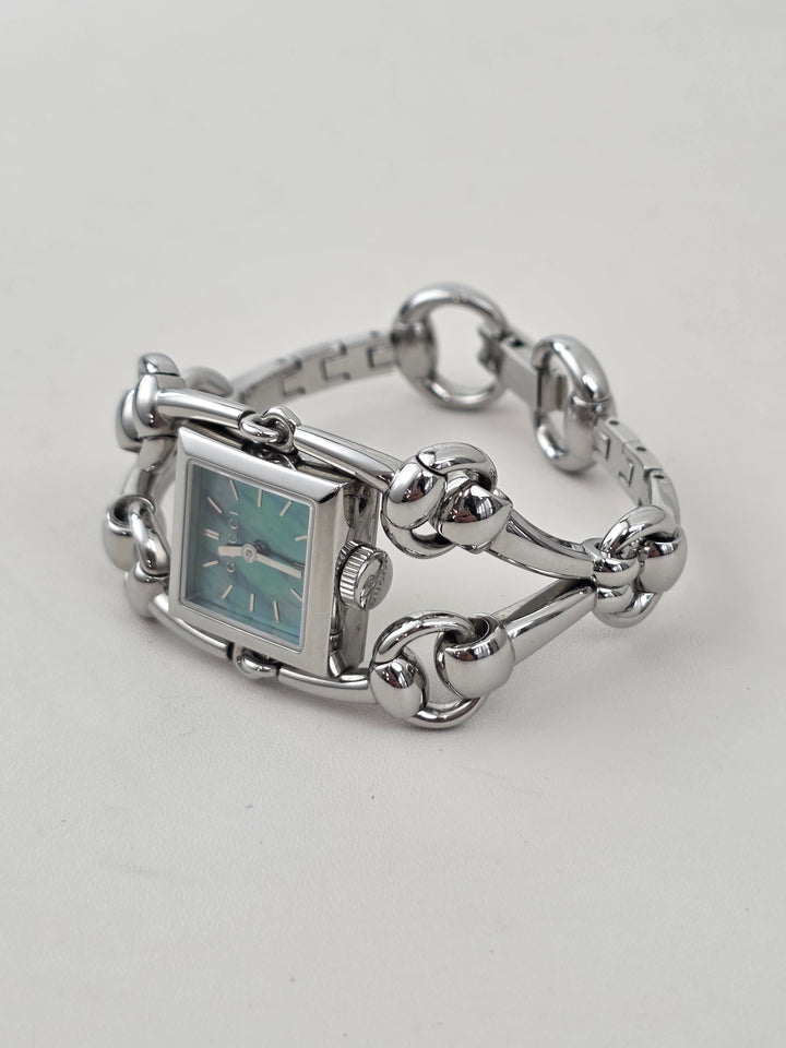 Gucci Horsebit Bracelet Watch ✨｜Signature Horsebit Links × Square Case × Elegant Vintage Design