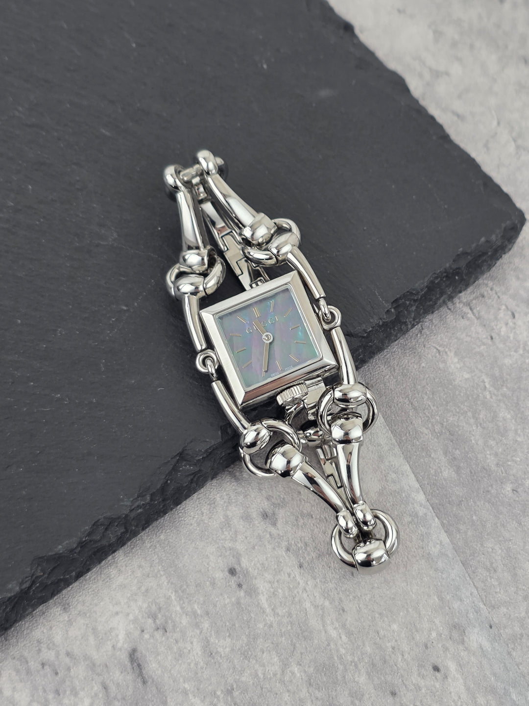 Gucci Horsebit Bracelet Watch ✨｜Signature Horsebit Links × Square Case × Elegant Vintage Design