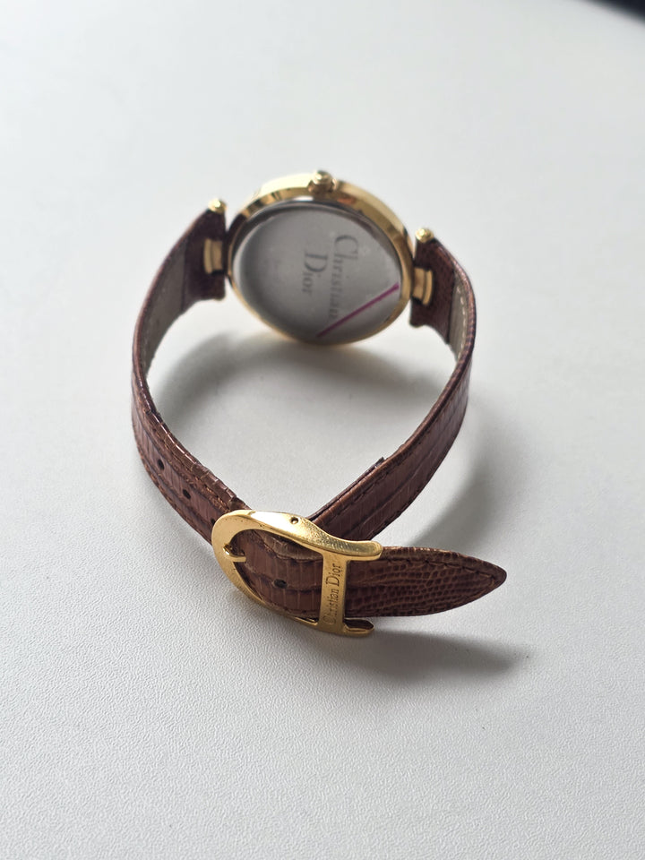 Christian Dior Roman Dial Watch ✨｜Classic Round Case × Roman Numerals × Timeless Elegant Design