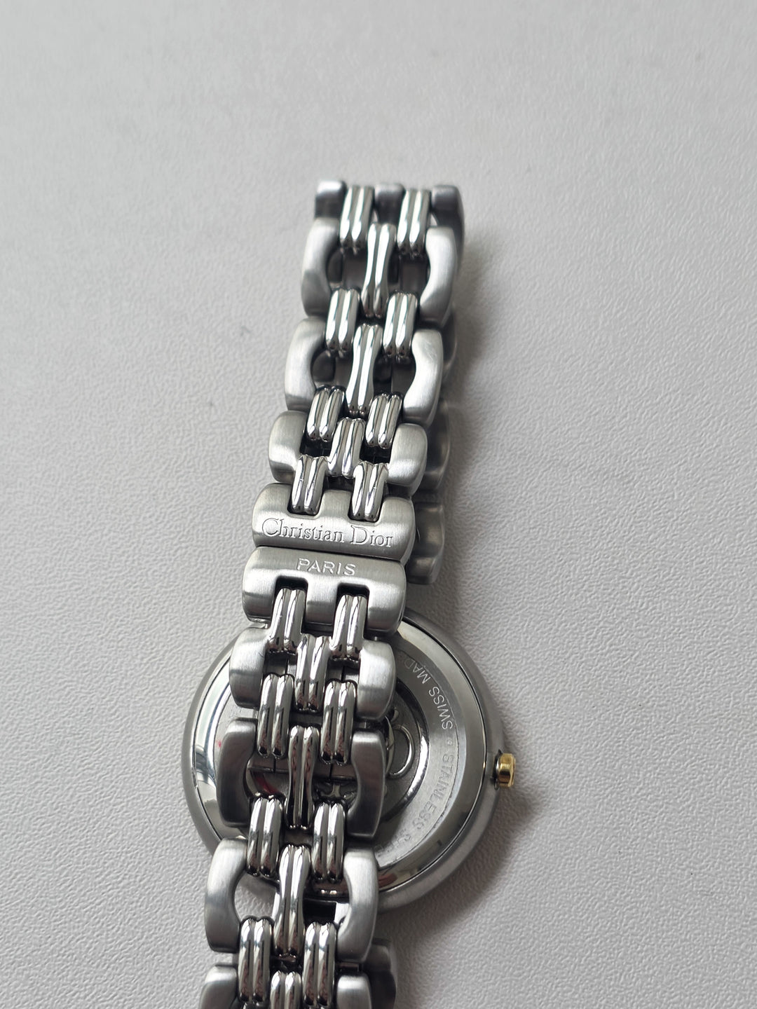 Christian Dior Two-Tone Bracelet Watch ✨｜Sunburst Dial × Date Display × Elegant Vintage Design