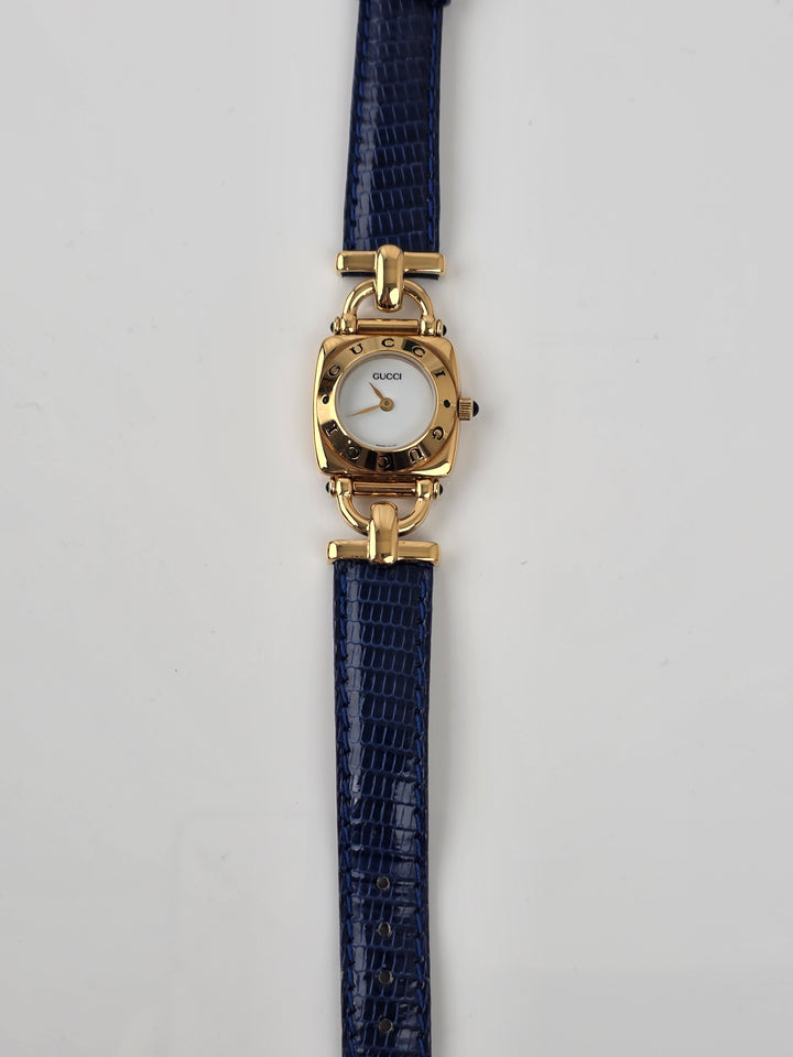 Gucci Horsebit Watch ✨｜Iconic GG Bezel × Horsebit Detail × Blue Leather Strap
