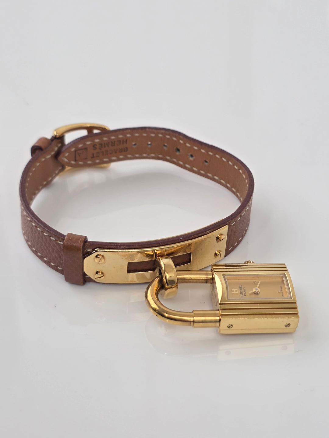 Hermès Kelly Watch ✨｜Iconic Padlock Design × Gold Tone × Interchangeable Leather Strap