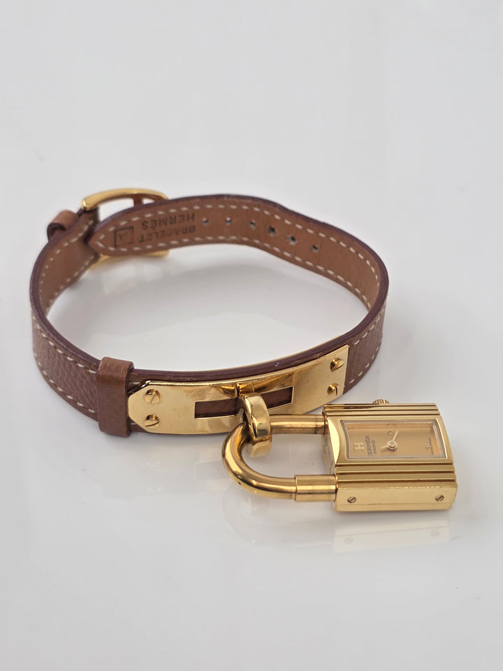 Hermès Kelly Watch ✨｜Iconic Padlock Design × Gold Tone × Interchangeable Leather Strap