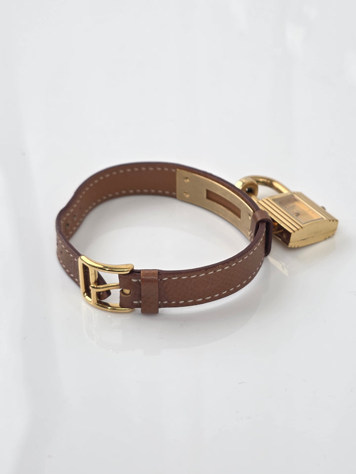 Hermès Kelly Watch ✨｜Iconic Padlock Design × Gold Tone × Interchangeable Leather Strap