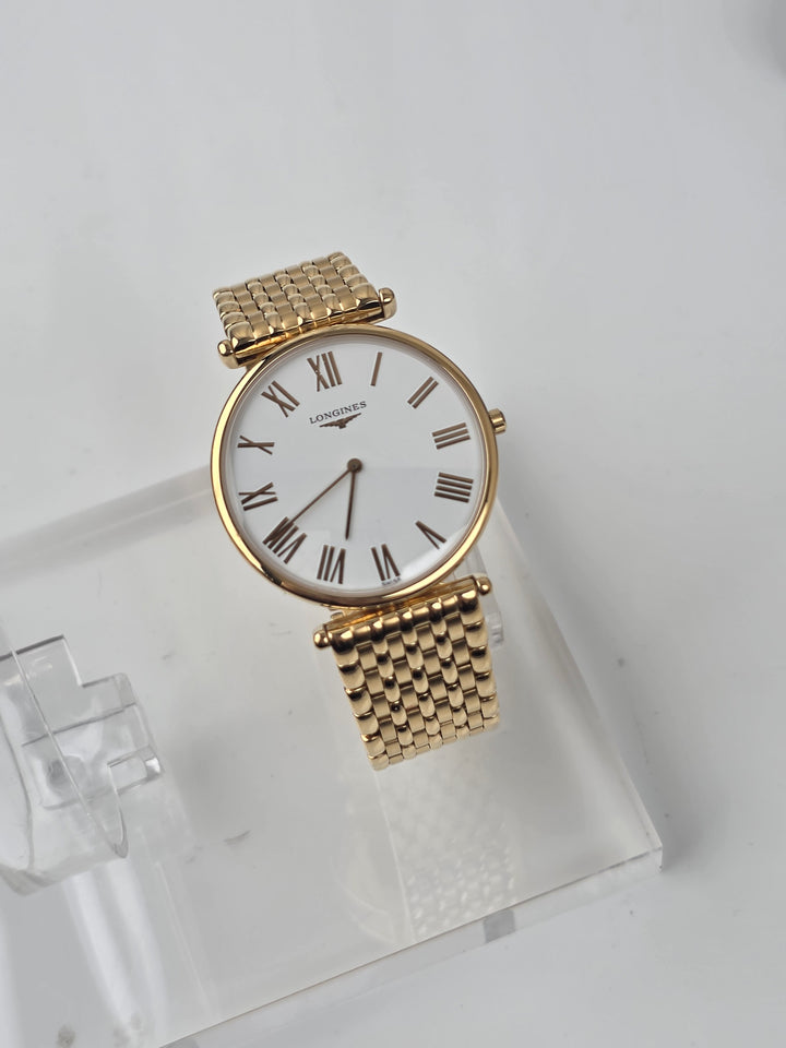Longines Classic Round Watch ✨｜Roman Numerals × Minimal Dial × Elegant Bracelet Design