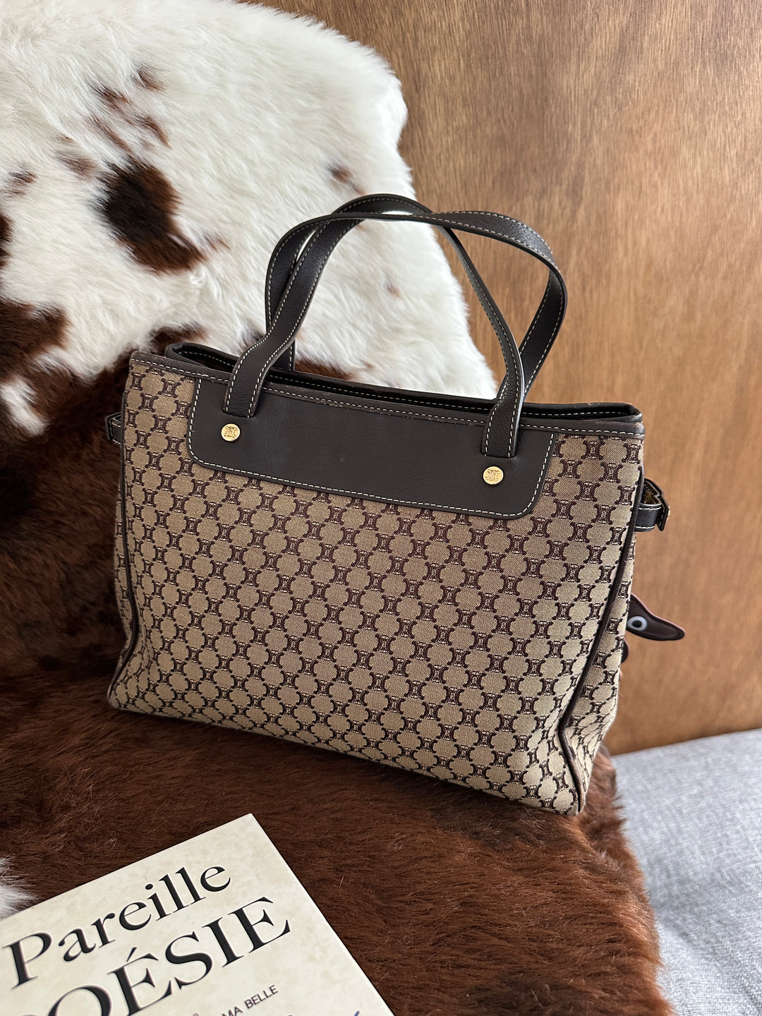 Celine Macadam Monogram Tote Bag 🤎✨｜Classic Canvas・Spacious Design・Effortless Everyday Style