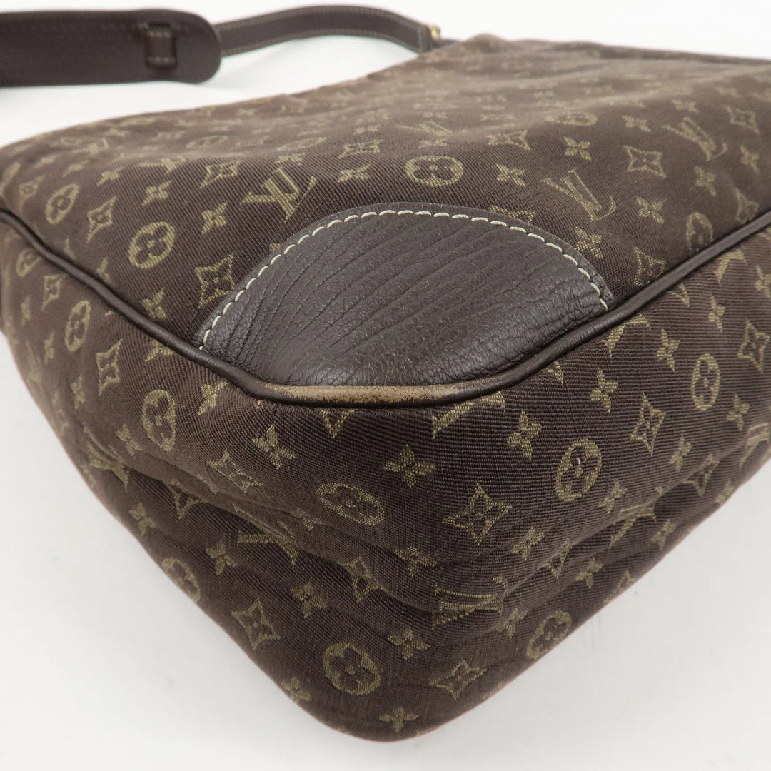 Louis Vuitton Monogram Mini Lin Boulogne Shoulder Bag Brown M95225 Used