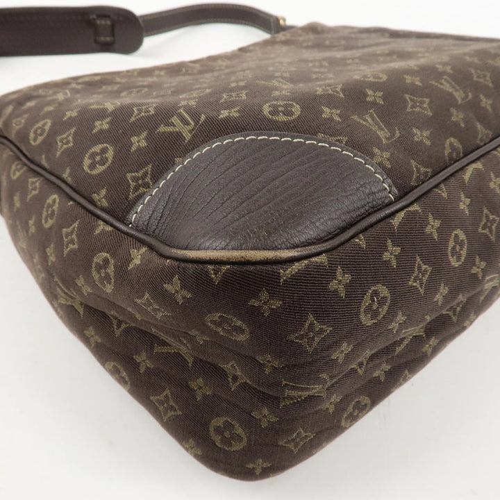 Louis Vuitton Monogram Mini Lin Boulogne Shoulder Bag Brown M95225 Used