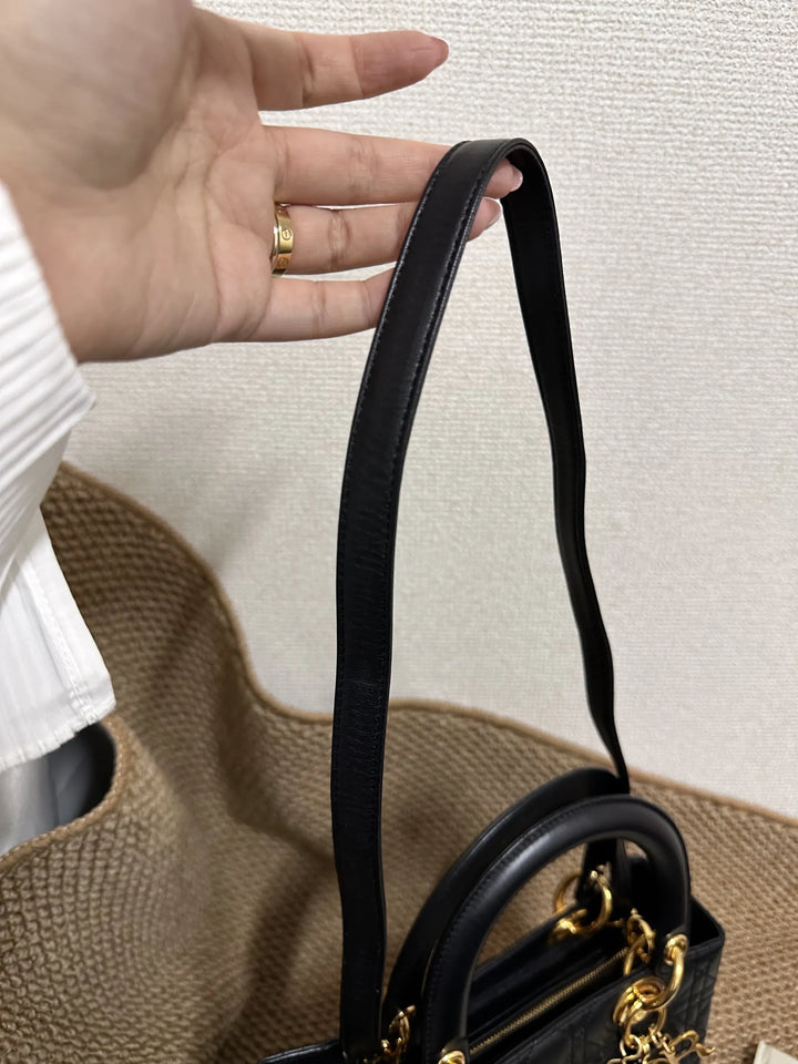 DIOR Lady Dior Lambskin Handbag（Black × Gold Hardware）｜Timeless Icon × Collector’s Gem 🖤✨