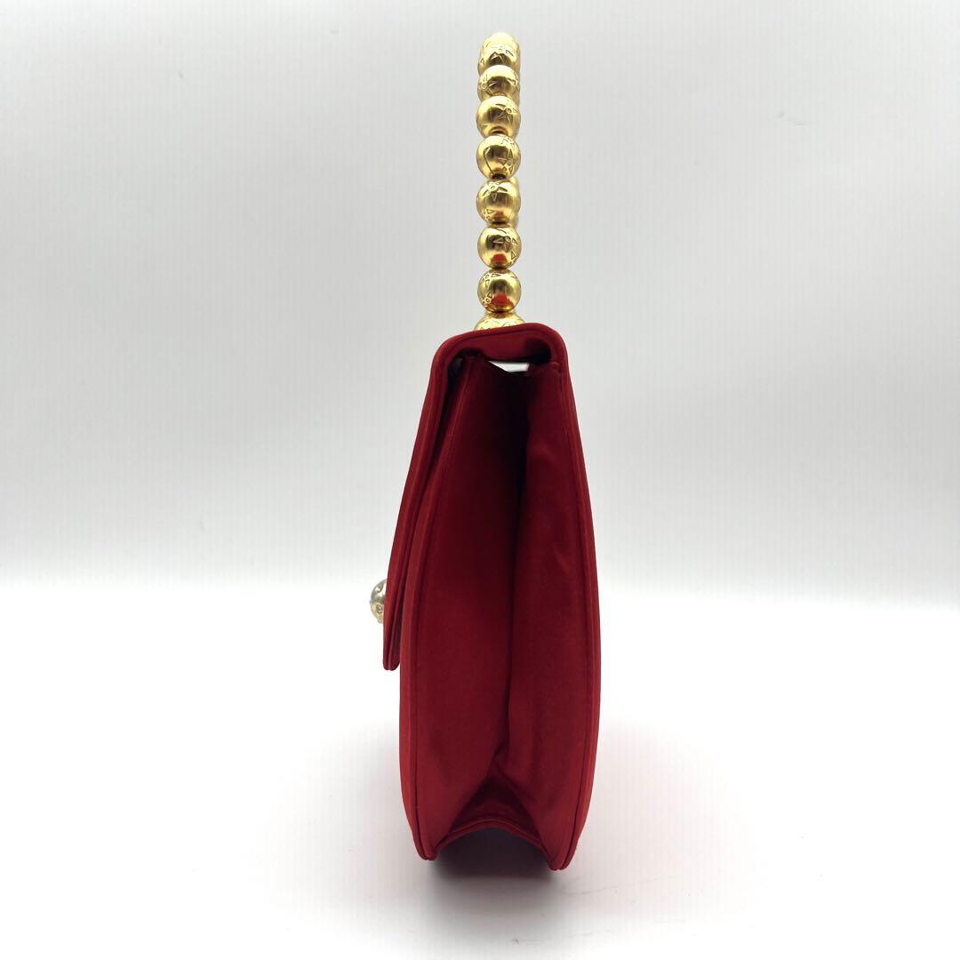 CELINE Red Satin Crystal-Embellished Spinning Planet Bag｜Collector’s Rare Treasure ❤️✨