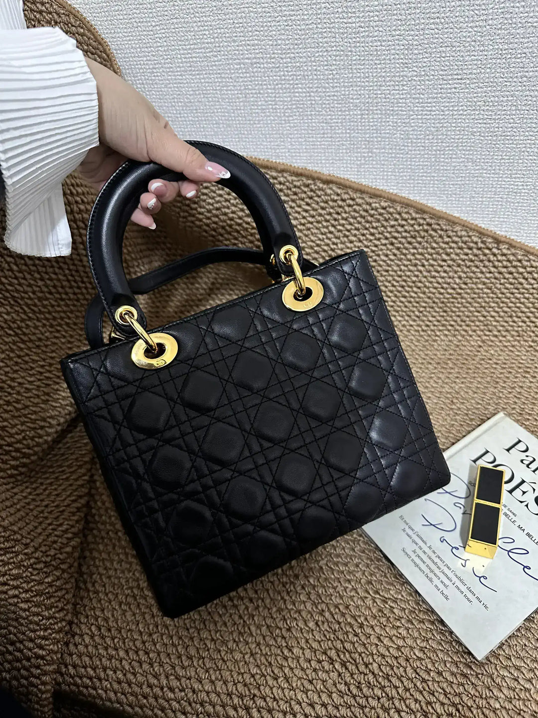 DIOR Lady Dior Lambskin Handbag（Black × Gold Hardware）｜Timeless Icon × Collector’s Gem 🖤✨