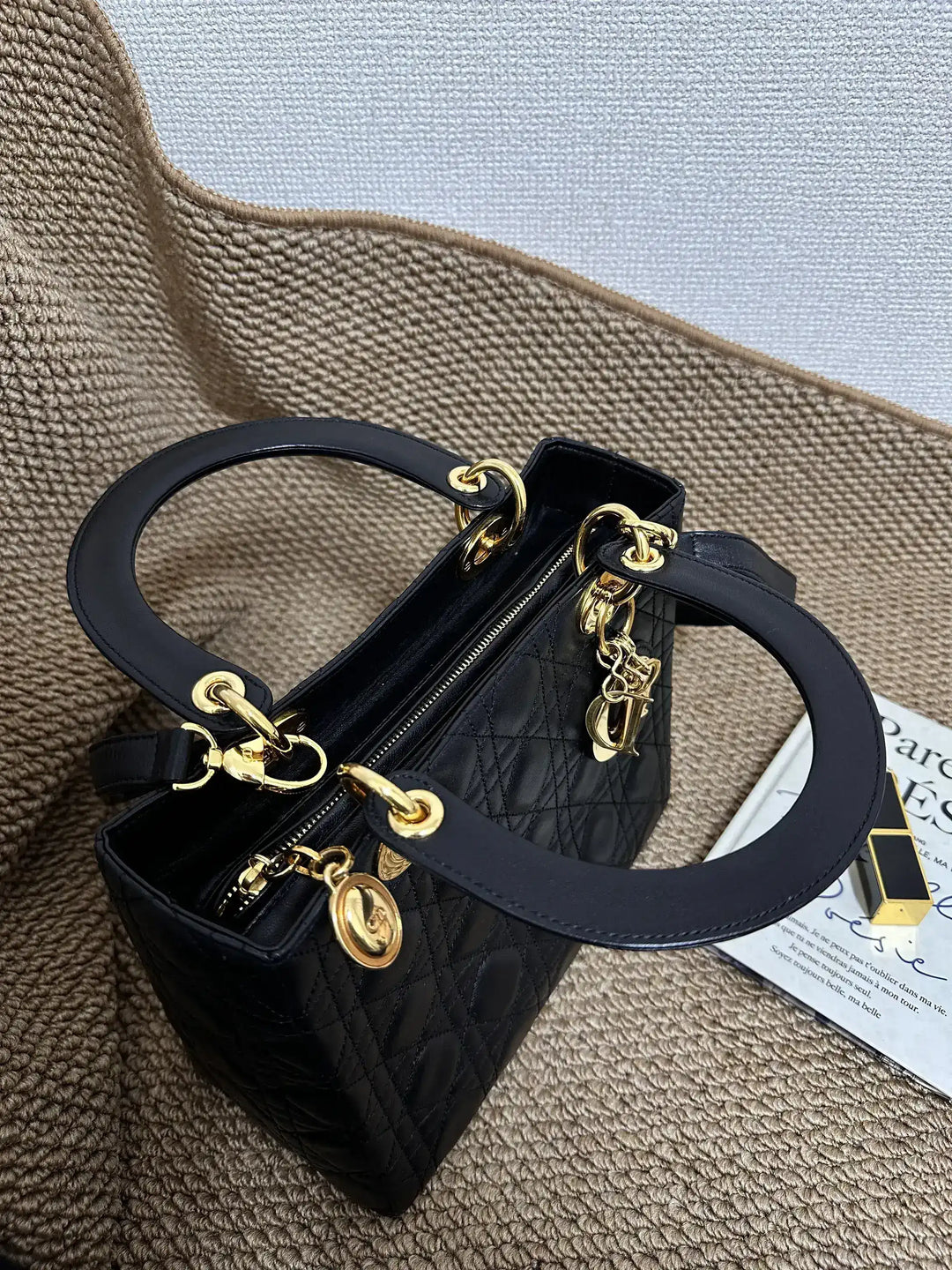 DIOR Lady Dior Lambskin Handbag（Black × Gold Hardware）｜Timeless Icon × Collector’s Gem 🖤✨