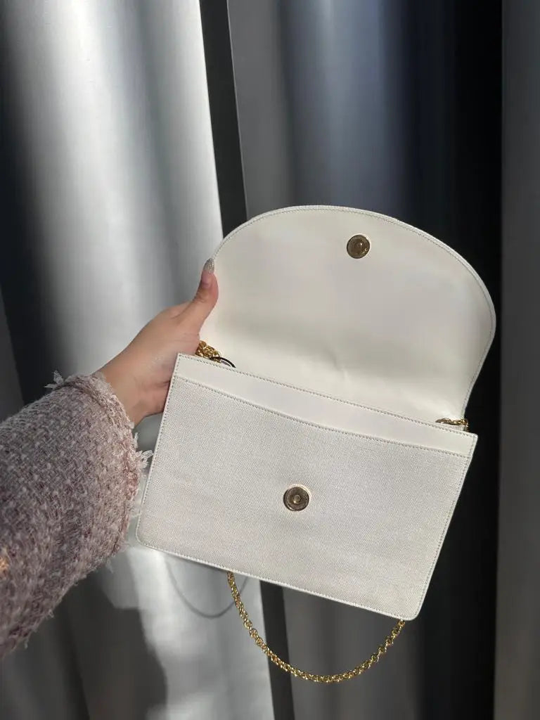 CELINE White Denim “Globe Coin” Bag｜Ultra-Rare Triple-Style Vintage Find ✨🤍