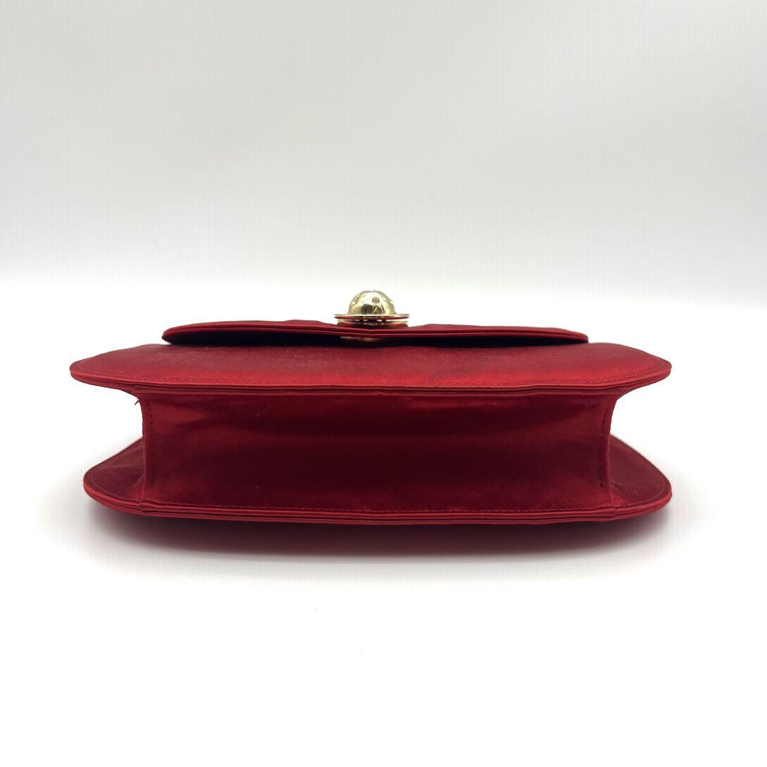 CELINE Red Satin Crystal-Embellished Spinning Planet Bag｜Collector’s Rare Treasure ❤️✨