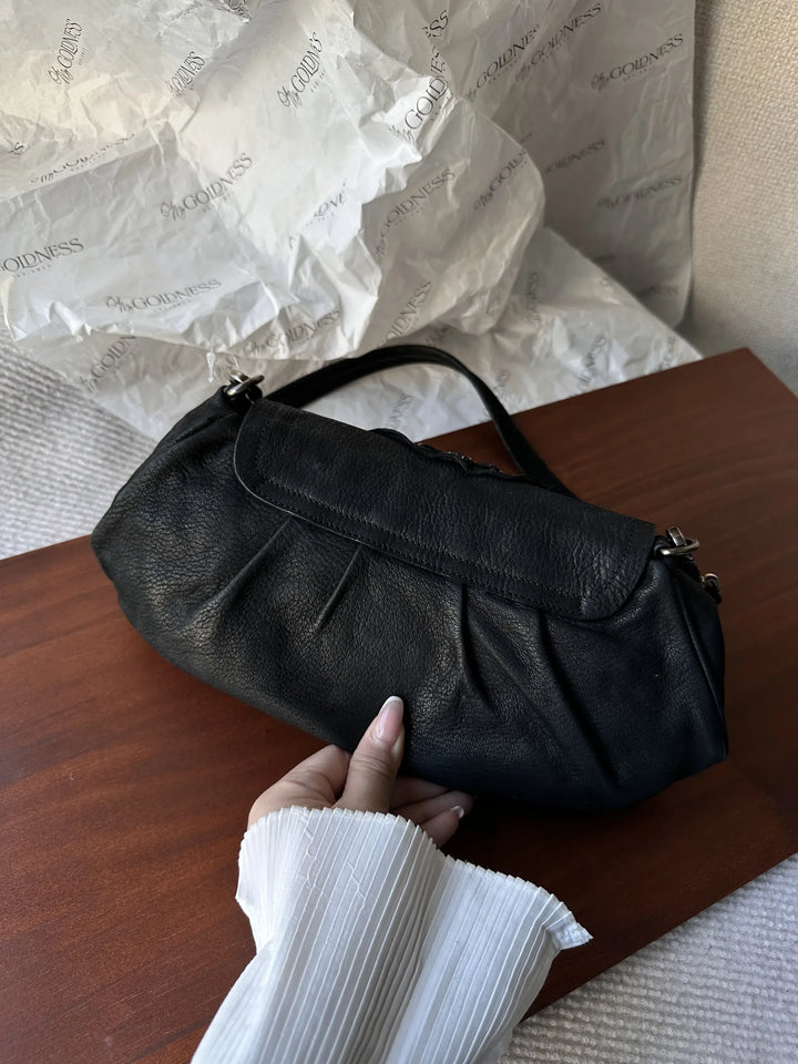 PRADA Special Edition Black Crystal Hobo｜Swarovski-Embellished Buckle × Matte Black Calfskin 🖤✨