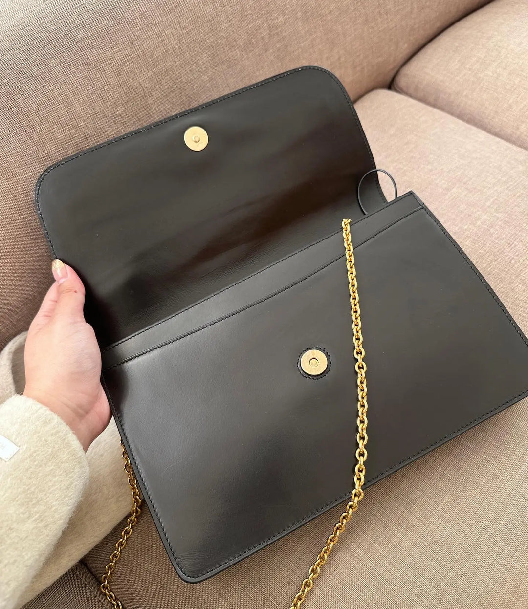 CELINE Black & Gold “Globe Coin” Clasp Bag｜2-in-1 Vintage Elegance ✨🤍