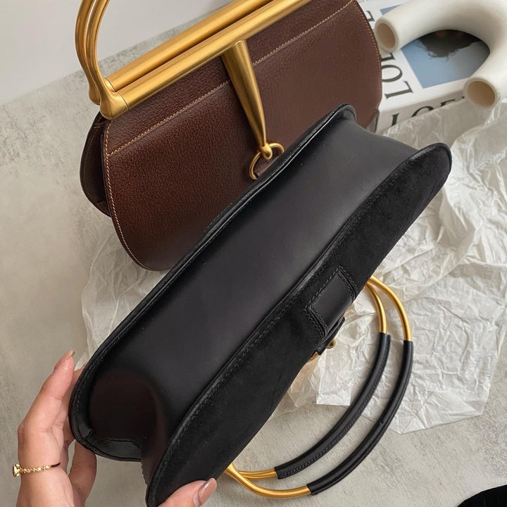 GUCCI Horsebit Museum Handbag in Black Suede｜Rare Museum Edition × Vintage Equestrian Elegance 🖤