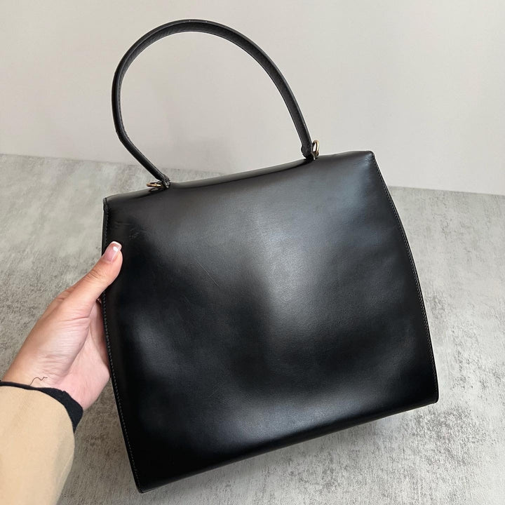 CELINE Horseshoe Buckle Large Tote（Black）｜Minimal Chic × Functional Elegance 🖤✨