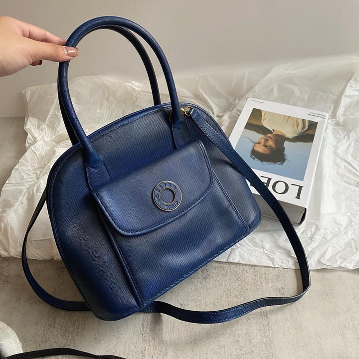 CELINE Small Top Handle & Crossbody Bag（Deep Blue）｜Refined Practicality × Understated Uniqueness 💙✨