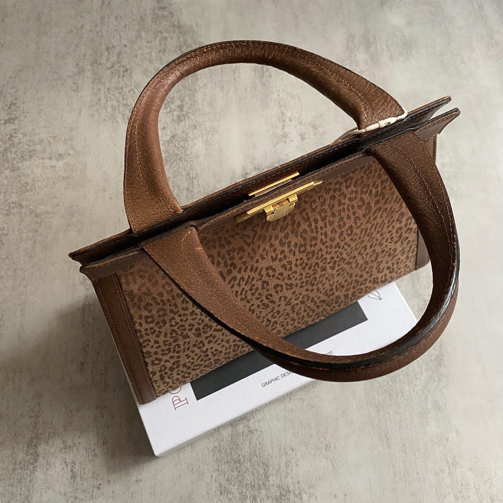 VALENTINO Leopard Print Brown Handbag｜Textured Fur Finish × Timeless Autumn Elegance 🐆🤎 Chic & Versatile